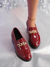 Load image into Gallery viewer, Women's Bowtie Round Toe Low Heel Pumps – Wide Size PU Casual Shoes