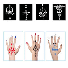 Load image into Gallery viewer, Henna Tattoo Stencil Kit – 16 Sheets for Kids, Teens & Adults