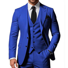 Load image into Gallery viewer, New Mens Three-piece Business Suit