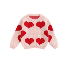 Load image into Gallery viewer, Heart Knitted Baby Sweater - # BAAA111310001