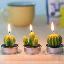 Load image into Gallery viewer, 6Pcs Cactus Candle Cube Candle Simulated Plant Set Paraffin Scented 3D Candle Delicate Succulent Cactus Candles for Valentine's Day Birthday Party Wedding Spa Home Decoration Gifts Home Candle Tea Light Background Props Decor