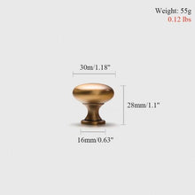 Load image into Gallery viewer, 6PCS Set Nordic Modern Glam Brushed Bronze Drawer Knobs Kitchen Door Handles Cupboard Door Handle Cabinet Handles for Furniture Hardware Brushed Brass Handle Modern Minimalist Cabinet Pull Drawer Handle Wardrobe Cabinet Hardware