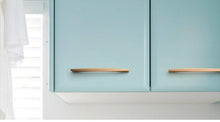 Load image into Gallery viewer, 6PCS Set Nordic Modern Glam Brushed Bronze Drawer Knobs Kitchen Door Handles Cupboard Door Handle Cabinet Handles for Furniture Hardware Brushed Brass Handle Modern Minimalist Cabinet Pull Drawer Handle Wardrobe Cabinet Hardware