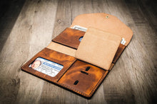 Load image into Gallery viewer, Badge Clutch Wallet - Chestnut