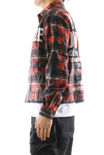 Load image into Gallery viewer, VERIN Heavy Flannel Crop Top Button Down Shirt