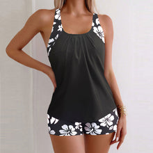 Load image into Gallery viewer, Women’s Loose Halter Two-Piece Swimsuit Floral Set