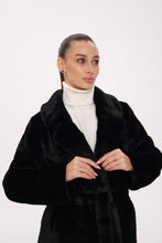 Load image into Gallery viewer, Faux Mink Effect Fur Coat
