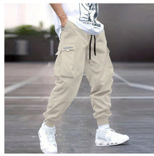 Load image into Gallery viewer, Men’s Multi‑Pocket Drawstring Cargo Pants