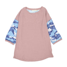 Load image into Gallery viewer, Camouflage Panel Waffle Knit Sweater
