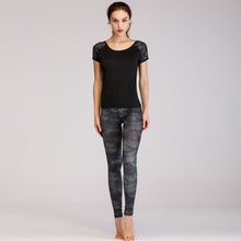 Load image into Gallery viewer, Printed navel short-sleeved quick-drying dance dress