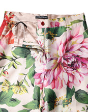 Load image into Gallery viewer, Dolce & Gabbana Multicolor Floral High Waist Straight Pants