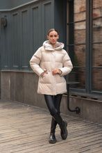 Load image into Gallery viewer, Arden Genuine Rex Rabbit Fur Down Insulated Coat