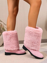 Load image into Gallery viewer, Women’s Chunky Heel Snow Boots – Warm Winter Anti-Slip Ankle Boots