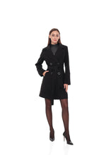 Load image into Gallery viewer, Zuri Cashmere Blend Overcoat in Black