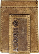 Load image into Gallery viewer, HOOey Embossed Logo (Brown) - Men's Money Clip Wallet