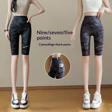 Load image into Gallery viewer, Camouflage Shark Slim-Fit Yoga Pants for Women – Multi-Length Camo Leggings