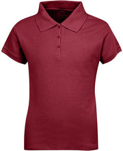Load image into Gallery viewer, Girls Short Sleeve Pique Polo Shirt