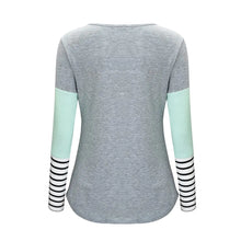 Load image into Gallery viewer, Maternity Nursing T-Shirt with Stitching and Long Sleeves - # BAGE211510102-NURSG