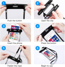 Load image into Gallery viewer, Modern Waterproof Case For Phone Full View Universal Soft Phone Cover For iPhone Water Proof Bag Waterproof Phone Case With Lanyard for iPhone Waterproof Bag