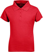 Load image into Gallery viewer, Girls Short Sleeve Pique Polo Shirt