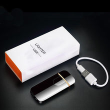 Load image into Gallery viewer, Touch Electric lighters Plasma Lighters Dual arc Lighter USB lighters Flameless Rechargeable Lighter Windproof Lighter Electric lighters for Camping,Starter, Hunting, Backpacking, Hiking Gadget For Men
