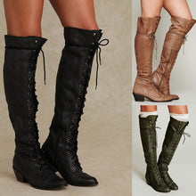 Load image into Gallery viewer, Women’s Over-the-Knee Boots – Round Toe Stylish Tall Winter Boots