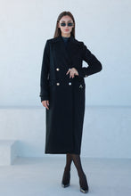 Load image into Gallery viewer, Alaska Classic Cashmere Blend Overcoat in Black