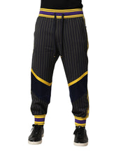 Load image into Gallery viewer, Dolce & Gabbana Multicolor Stripes Wool Jogger Pants