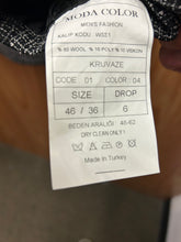 Load image into Gallery viewer, Moda Color Black/White checkered Turkish Slim Fit Double Breasted Wool Suit