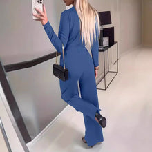 Load image into Gallery viewer, Ladies' Fashionable Slim Fit Sexy V-neck Long Sleeved Slimming Jumpsuit