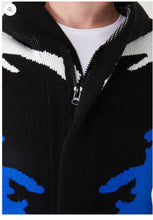 Load image into Gallery viewer, Lagos Red Exclusive Men's Black Shaded Long Sweaters | Hoodie LS88