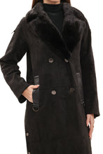 Load image into Gallery viewer, Genuine Mink Fur Eco Suede Coat