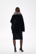 Load image into Gallery viewer, Palermo Genuine Astrakhan Silver Fox Trim Coat
