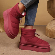 Load image into Gallery viewer, Women’s Fleece-Lined Short Boots – Warm Cotton Lined Winter Ankle Boots