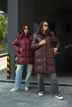 Load image into Gallery viewer, Burgundy Crush Insulated Bio-Down Coat