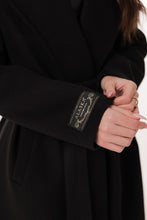 Load image into Gallery viewer, Zane Cashmere Wool Blend Overcoat in Black
