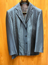 Load image into Gallery viewer, Venezzi Blue SB-4000 3-Button Striped Blazer