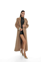 Load image into Gallery viewer, Aria Cashmere Blend Coat in Camel