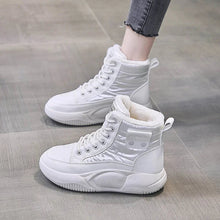 Load image into Gallery viewer, Women’s Plush-Lined Snow Boots – Non-Slip Lace-Up Winter Shoes