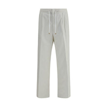 Load image into Gallery viewer, Brunello Cucinelli White Cotton Casual Pants