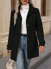 Load image into Gallery viewer, Women’s Elegant Woolen Coat – Medium-Length Lapel Slim Fit Winter Coat