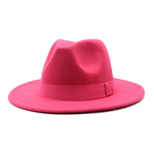 Load image into Gallery viewer, Autumn Winter Big Brim Wool Hat – Unisex Bell Crown Bucket Hat