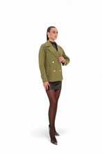 Load image into Gallery viewer, Sorrento Cashmere Blend Coat in Olive