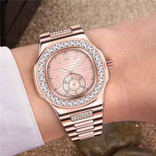 Load image into Gallery viewer, Men's Diamond Watches Fashion Alloy Band Gift Timepieces