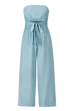 Load image into Gallery viewer, Tied Cutout Tube : Wide Leg Jumpsuit