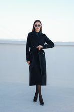 Load image into Gallery viewer, Alaska Classic Cashmere Blend Overcoat in Black