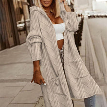 Load image into Gallery viewer, Women's Textured Hooded Longline Jacket