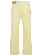 Load image into Gallery viewer, Jw Anderson Workwear' Cotton Pants With Yellow Twisted Leg Men