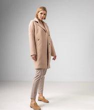 Load image into Gallery viewer, Jessika Classic Wool Blend Overcoat in Crème