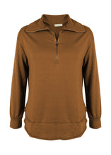 Load image into Gallery viewer, Zip Up Funnel Neck Sweater
